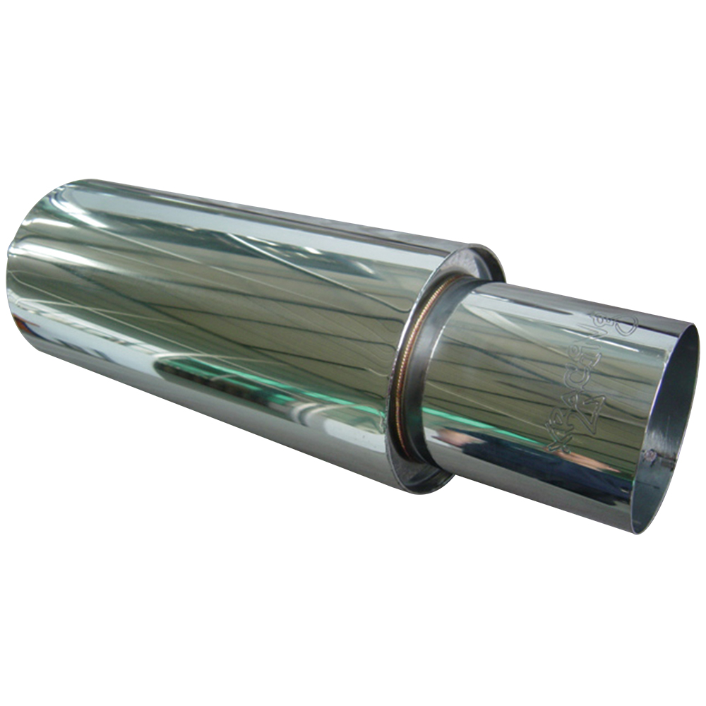 Silenciador de escape trasero deportivo universal de acero inoxidable 201 para coche